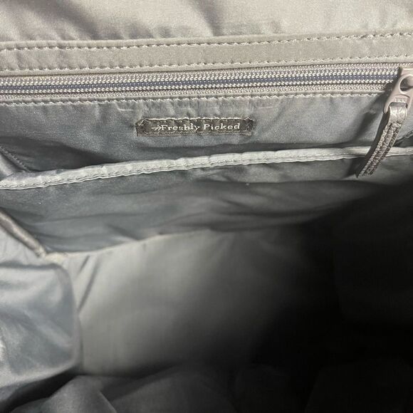 Freshly Picked Diaper Bag convertible backpack Synthetic Gray brass hardwares. - Picture 8 of 15